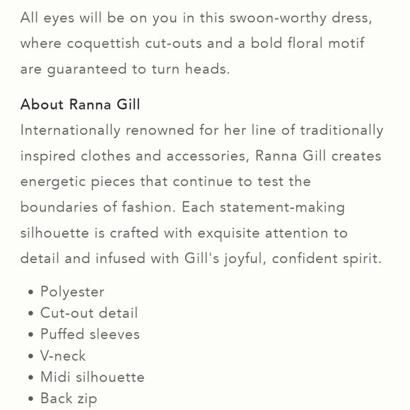 Anthropologie Ranna Gill Animal Print Cutout Midi Dress - Picture 13 of 13